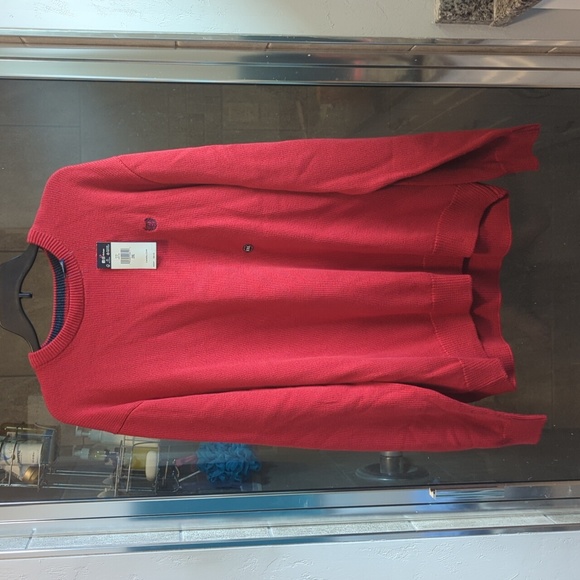 NWT Chaps Red Crewneck Sweater - Picture 1 of 6